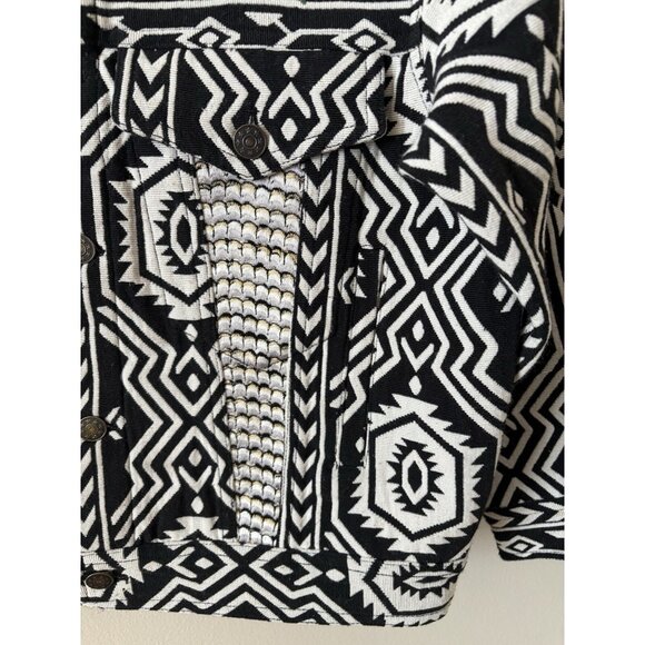 Free People New Romantics Size M Native Whisper Jacket Embroidered Bird Tribal - Picture 6 of 9